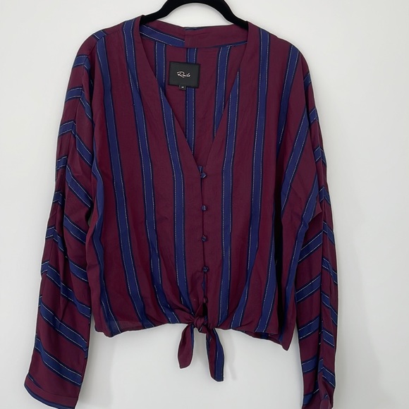 Rails Tops - Rails Sloane Blouse Janeiro Stripe - M